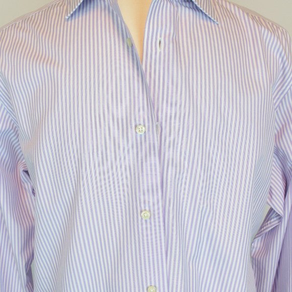 Sacks Fifth Avenue Long-Sleeve Striped Button Down Shirt L NWT - Picture 1 of 7